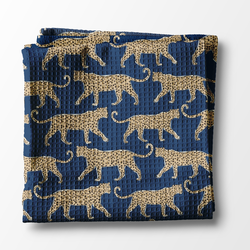 Waffle Weave Kitchen Towel - Big Cats