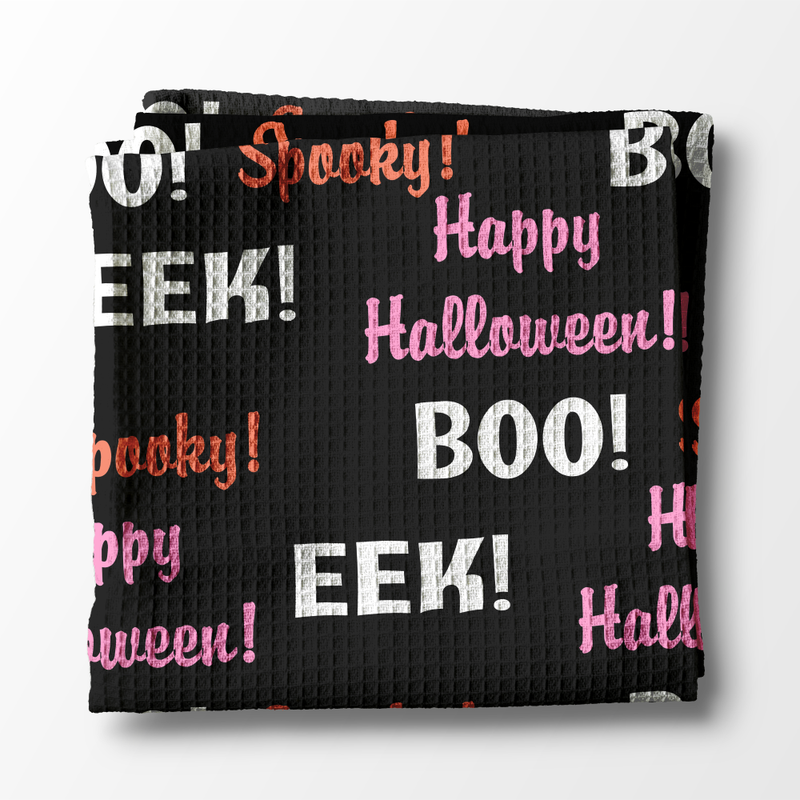 Waffle Weave Kitchen Towel - Spooky