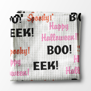 Waffle Weave Kitchen Towel - Spooky