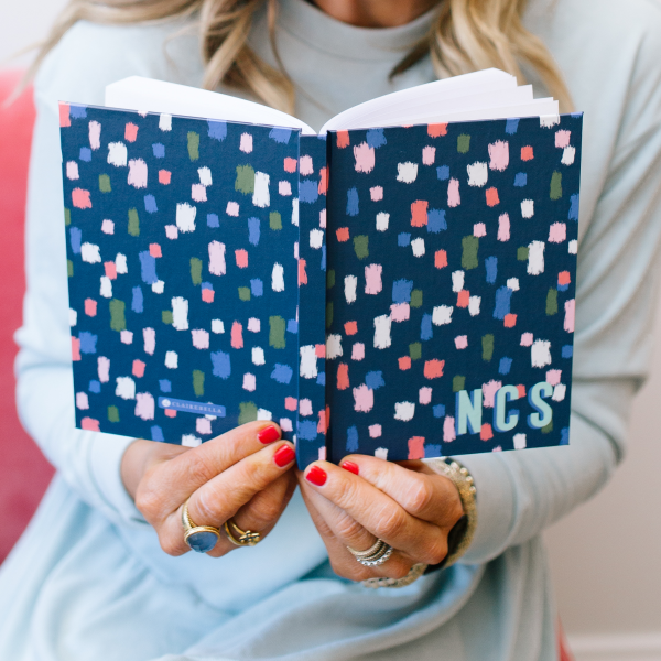 Come On Get Happy! Confetti Navy Journal