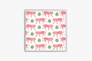 Holiday Tigers Acrylic Tray