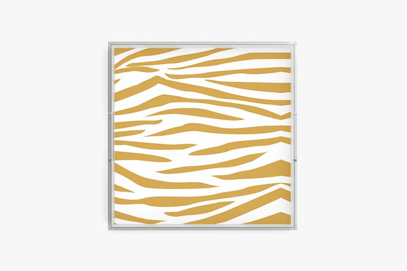 Holiday Jungle Stripe Acrylic Tray