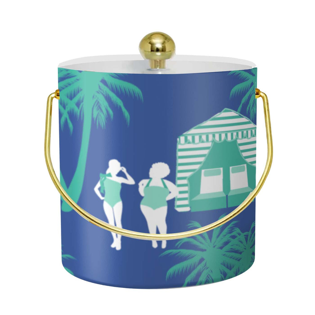 Cabana Beach Ice Bucket - Beachside Refreshment