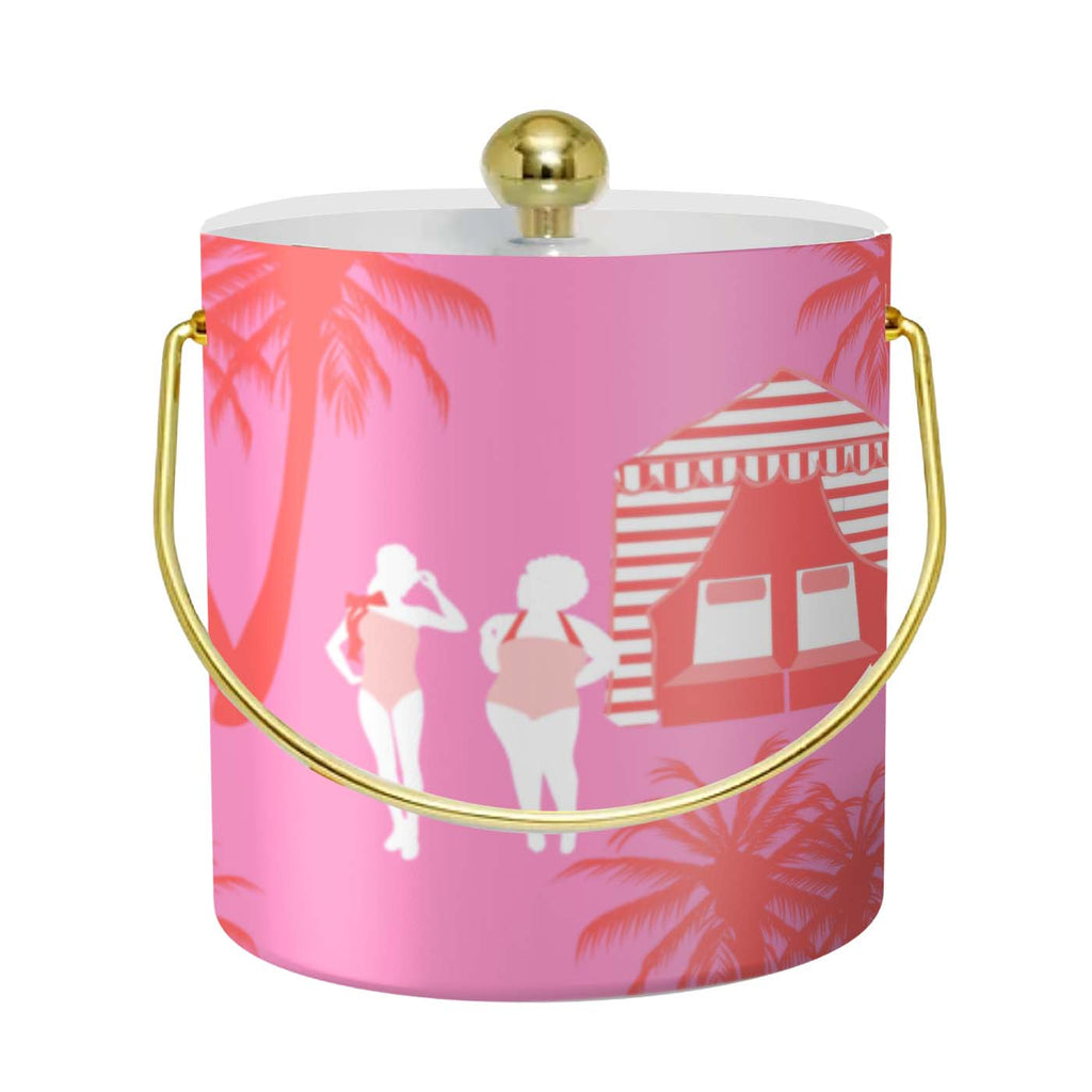 Cabana Beach Ice Bucket - Beachside Refreshment