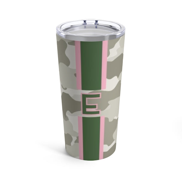 Camo Single Initial Large Tumbler