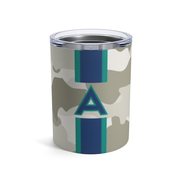 Camo Single Initial Small Tumbler