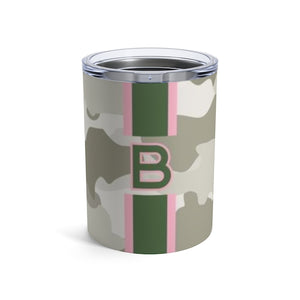 Camo Single Initial Small Tumbler