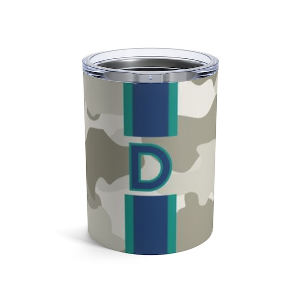 Camo Single Initial Small Tumbler