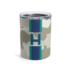 Camo Single Initial Small Tumbler