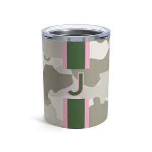 Camo Single Initial Small Tumbler