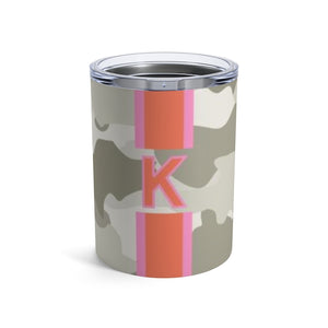 Camo Single Initial Small Tumbler