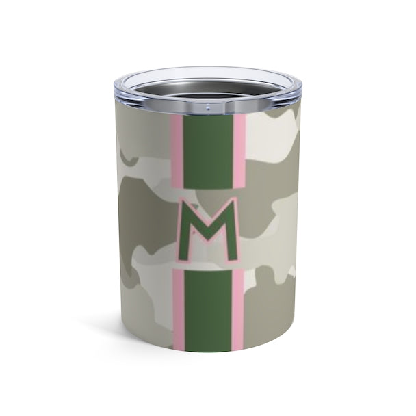 Camo Single Initial Small Tumbler