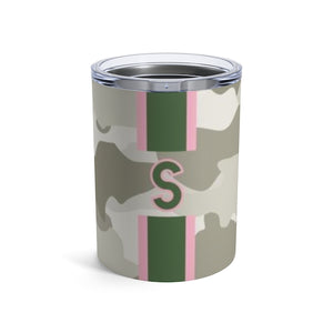 Camo Single Initial Small Tumbler