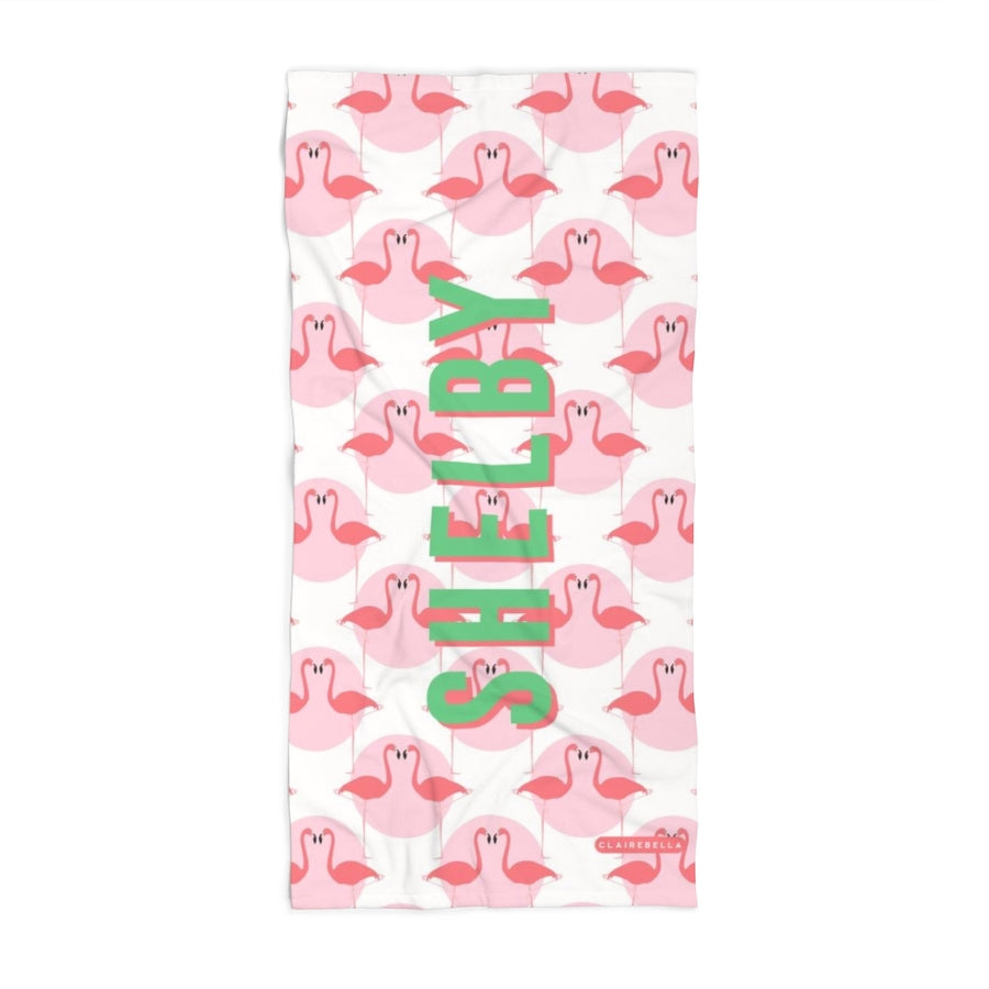 Flamingos Beach Towel