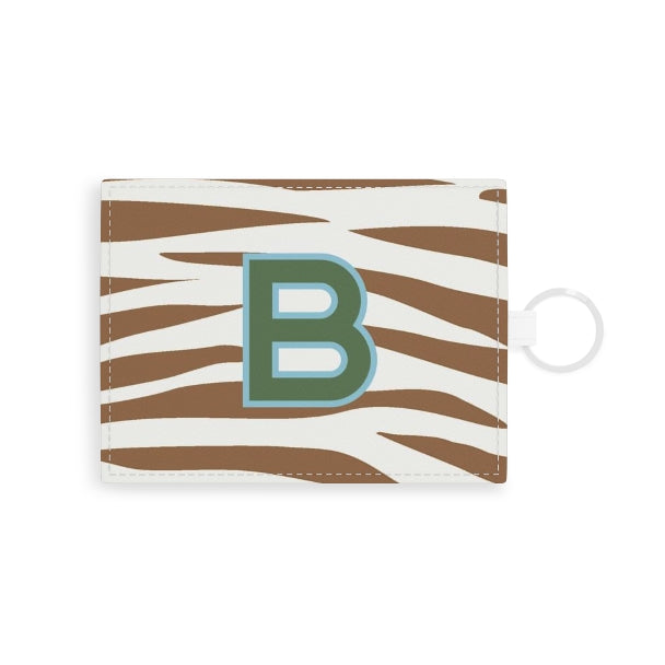 Jungle Stripe Single Initial Card Case