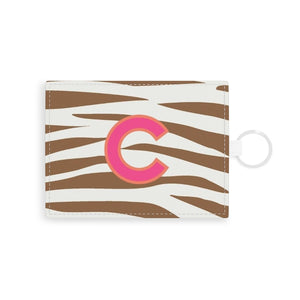 Jungle Stripe Single Initial Card Case