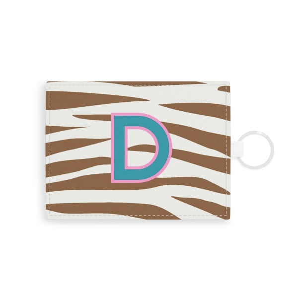 Jungle Stripe Single Initial Card Case