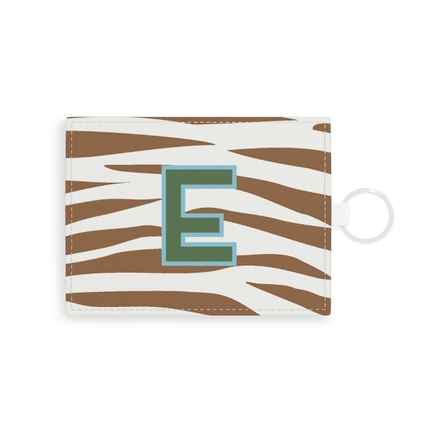 Jungle Stripe Single Initial Card Case