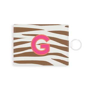 Jungle Stripe Single Initial Card Case