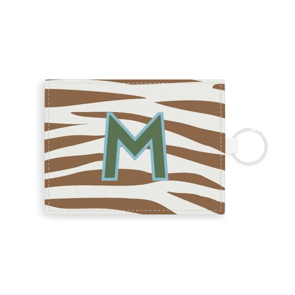 Jungle Stripe Single Initial Card Case