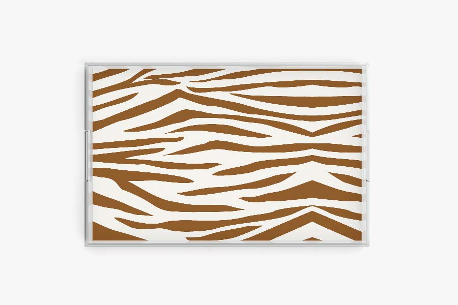 Jungle Stripe Acrylic Tray