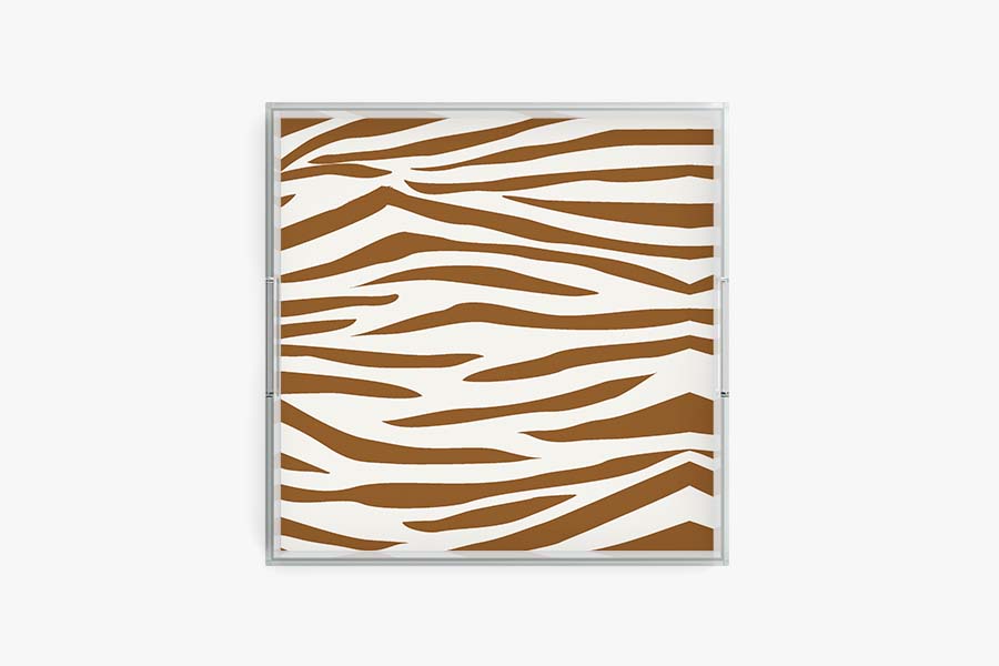 Jungle Stripe Acrylic Tray