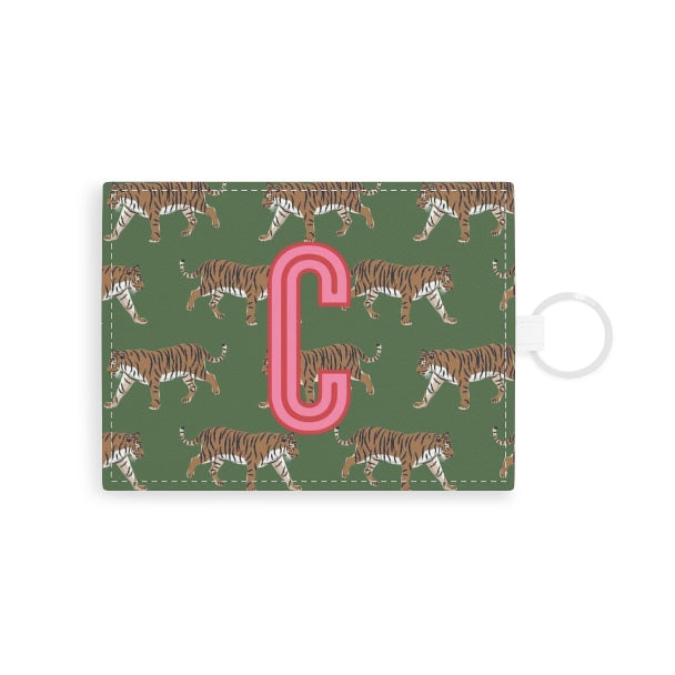 Tiger Single Initial Card Case