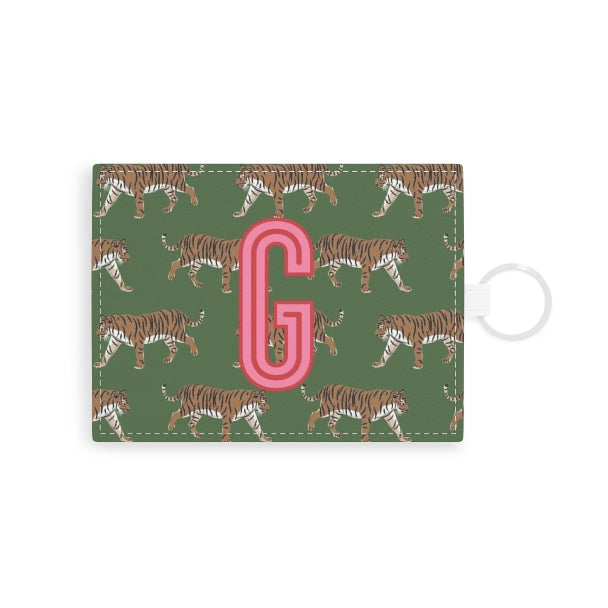 Tiger Single Initial Card Case