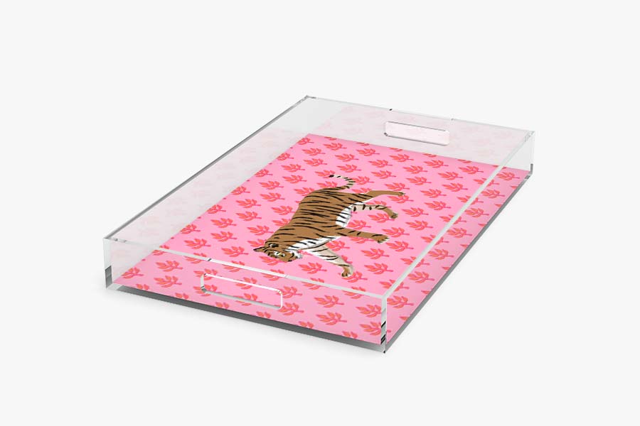 Flora Tiger Acrylic Tray