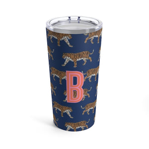 Tiger Single Initial Large Tumbler