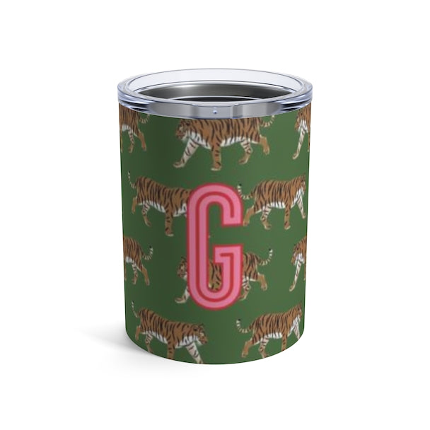 Tiger Single Initial Small Tumbler