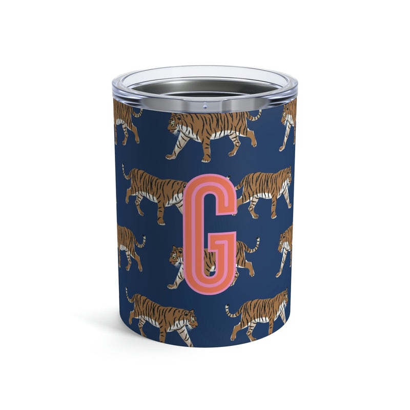 Tiger Single Initial Small Tumbler