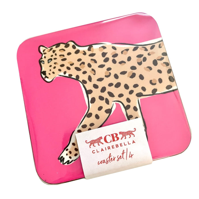 Leopard Coaster Set