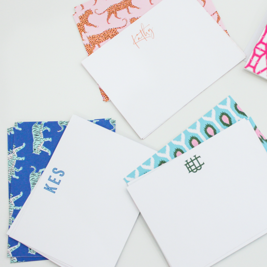 Ikat Flat Notecard Set