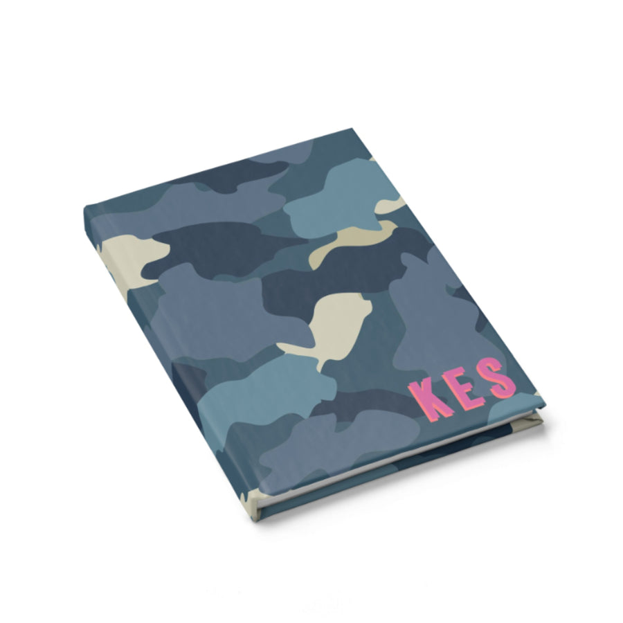 Camo Blue Journal by Clairebella