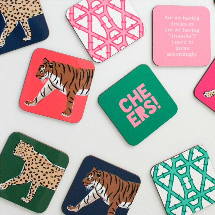 Leopard Coaster Set