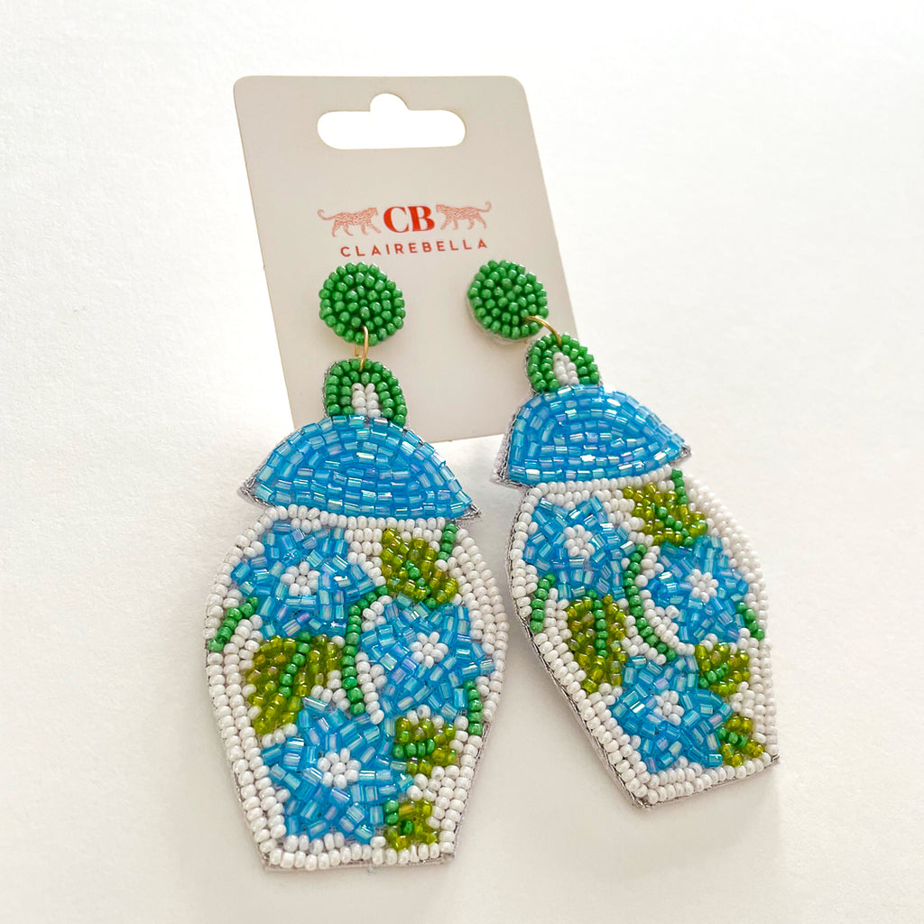 Ginger Jar Beaded Earrings