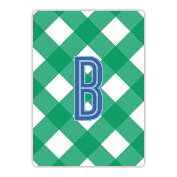 Playing Cards - Gingham Monogrammed