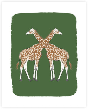 Giraffe l Art Print