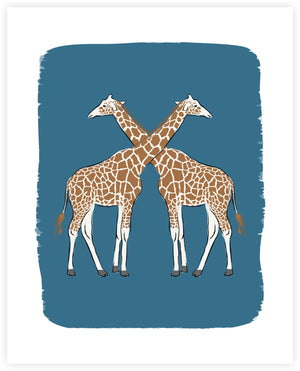 Giraffe l Art Print