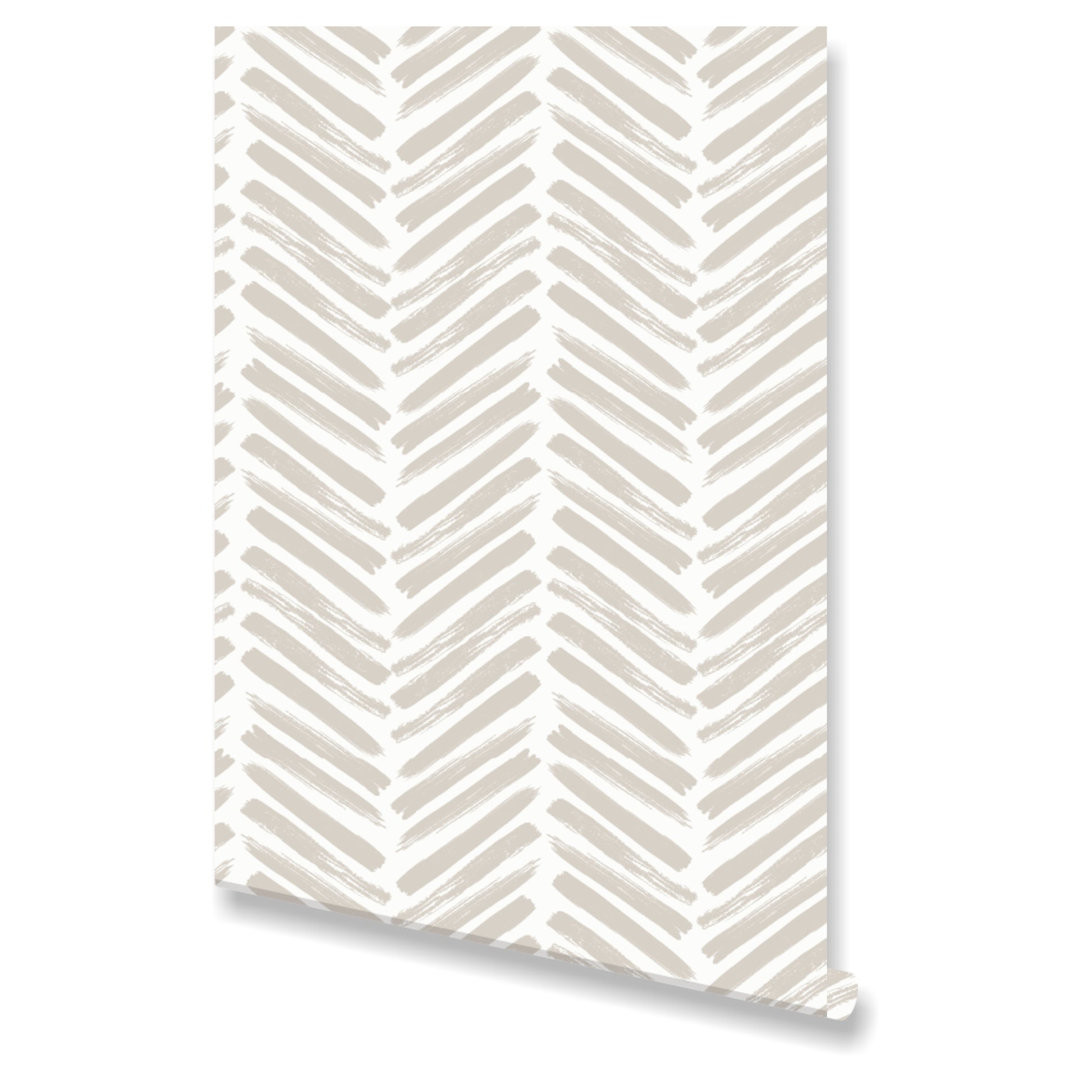 Herringbone Wallpaper - Interiors with Modern Patterns