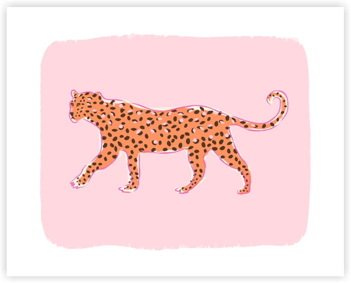 Leopard Prowl Vibrant Art Print