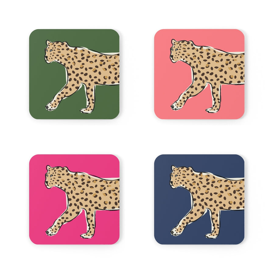 Leopard Coaster Set