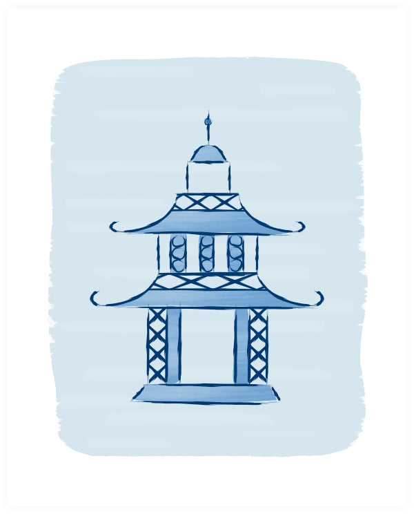 Pagoda ll Art Print