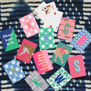 Playing Cards - Gingham Monogrammed