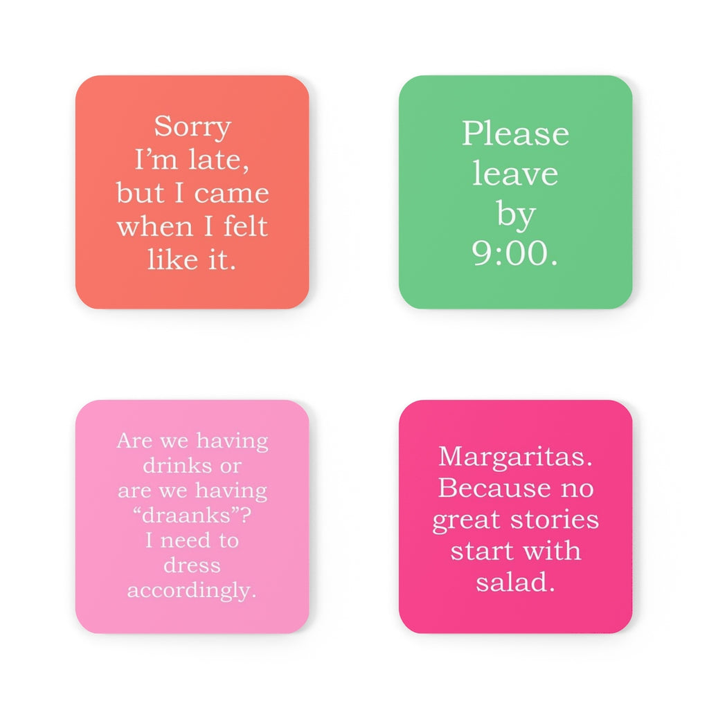 Cheeky Quotes Coaster Set