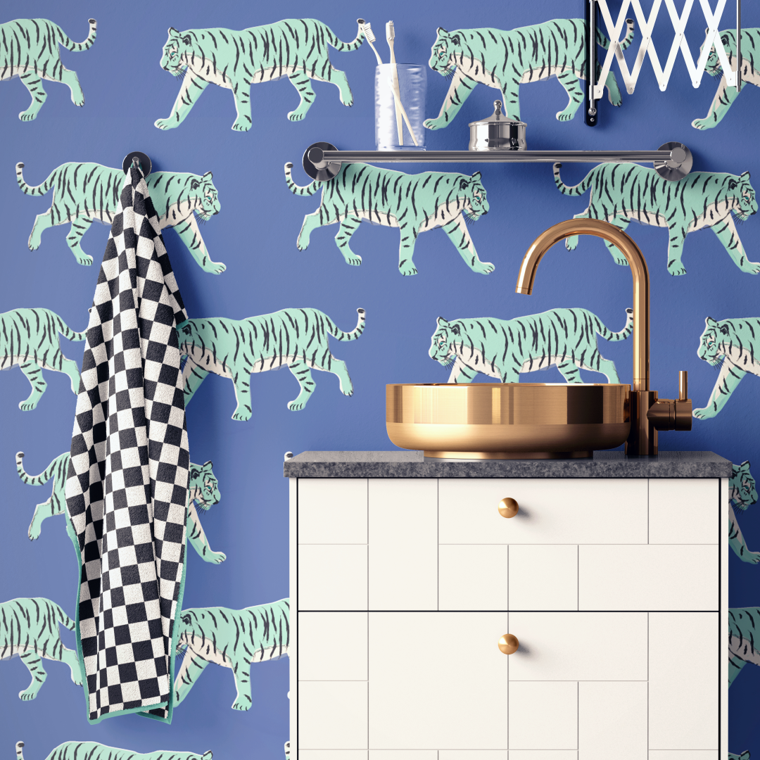 Vibrant Tigers Wallpaper