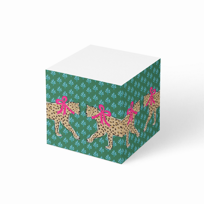 Flora Big Cats Sticky Note Cube