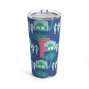 Cabana Single Initial Large Tumbler