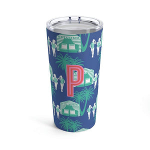 Cabana Single Initial Large Tumbler